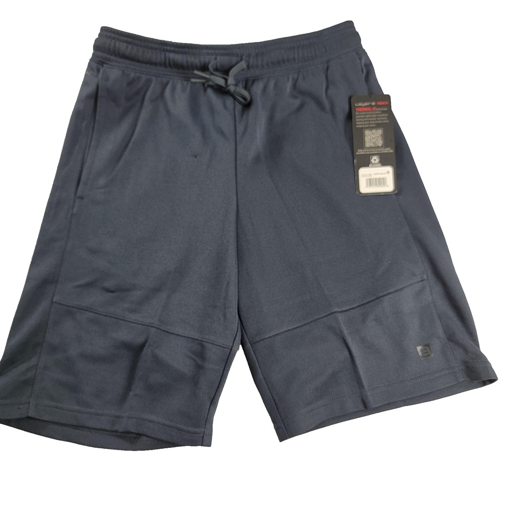 2 Pk Layer 8 Shorts Mens Sz Lg Gray Thermal-8 Tech Lightweight Athletic (851-52)
